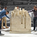 OPEN Architecture Creates “Disappearing” Stone Installation for Marmomac Festival - Installation, Table