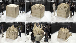 OPEN Architecture Creates “Disappearing” Stone Installation for Marmomac Festival