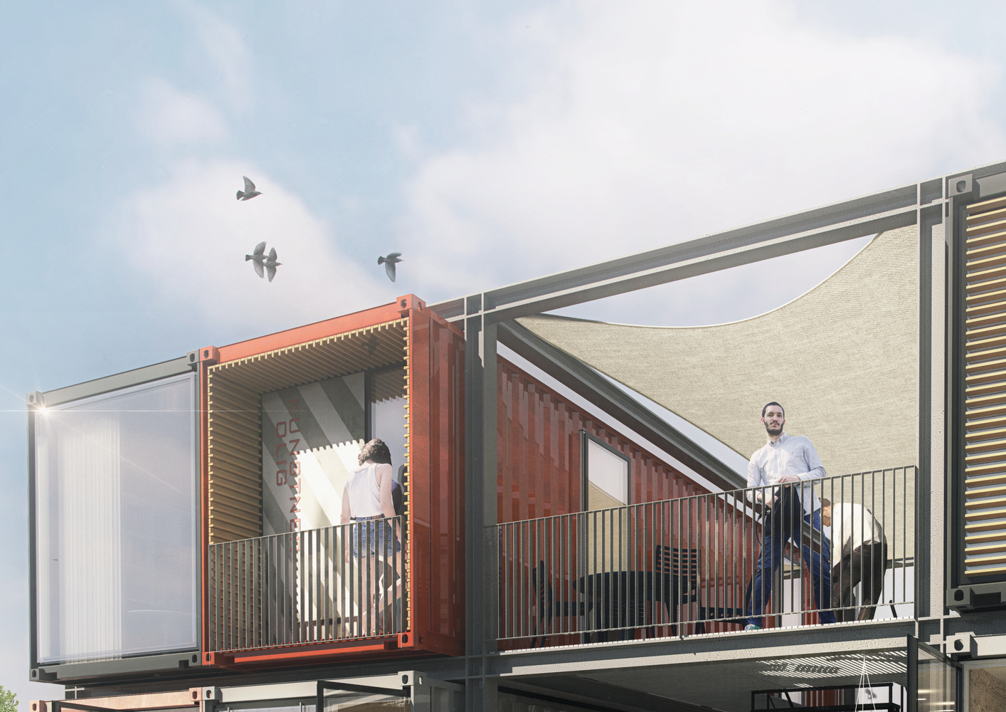 Image showcasing Gallery of Arkitema Architects Designs 30 Shipping Container Apartments ...