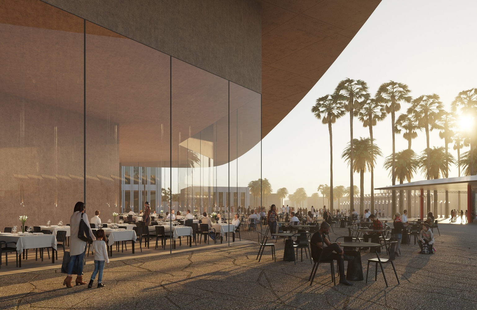 LACMA Reveals New Renderings and Drawings of Zumthor-Led Expansion Project,© Atelier Peter Zumthor & Partner / The Boundary
