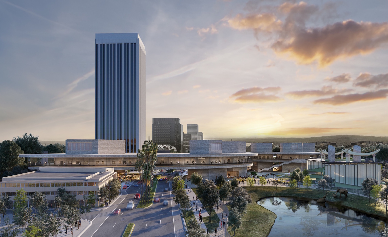 LACMA Reveals New Renderings and Drawings of Zumthor-Led Expansion Project,© Atelier Peter Zumthor & Partner / The Boundary