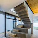 Casa Azul / Delfino Lozano - Facade, Stairs, Concrete, Handrail, Beam