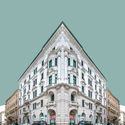Série fotográfica cria falsas simetrias na arquitetura de Budapeste - Image 1 of 4