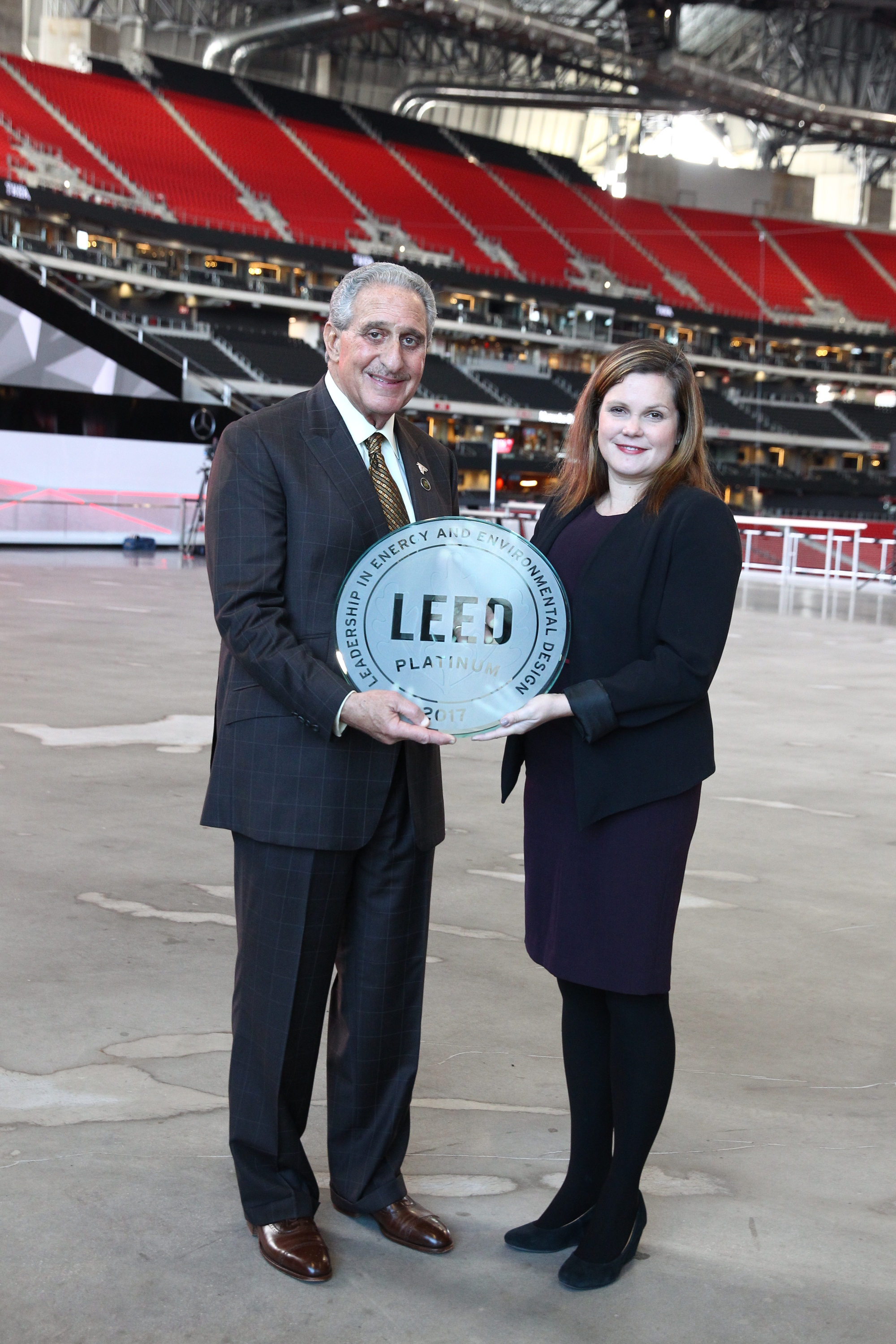Gallery Of Hok S Mercedes Benz Stadium Will Be The First Leed