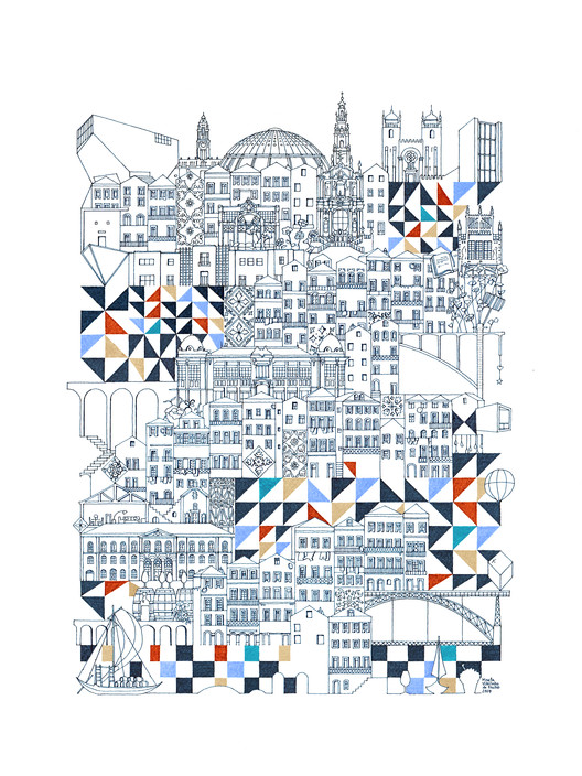 Cities Intricately Captured in Thin Line Illustrations - Featured Image