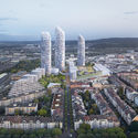 Herzog & de Meuron gana concurso con un plan maestro que incluye a las torres residenciales más altas de Basilea - Image 1 of 4