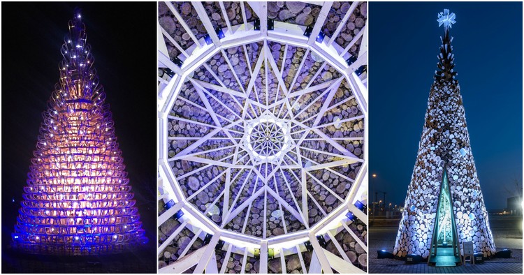 Hello Wood Builds 5 Wooden Christmas Trees in Cities Throughout Europe - More Images