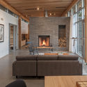 House in Scotch Cove / FBM Architecture | Interior Design - Table, Wood, Brick, Beam