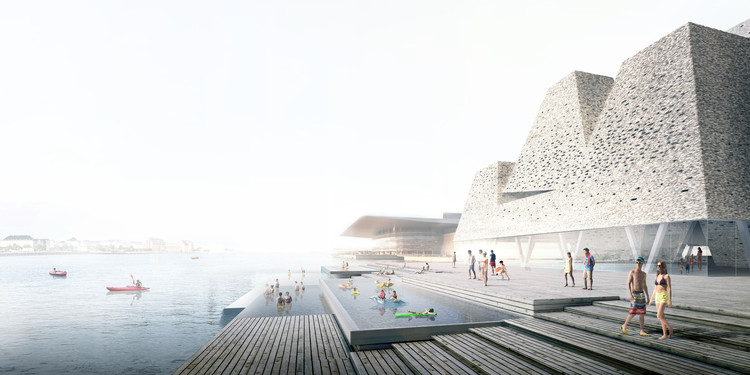 Kengo Kuma & Associates revela el proyecto para el nuevo centro acuático en el frente marítimo de Copenhague - Más Imágenes