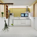 Layered House / STARSIS - Countertop, Shelving, Windows, Sink