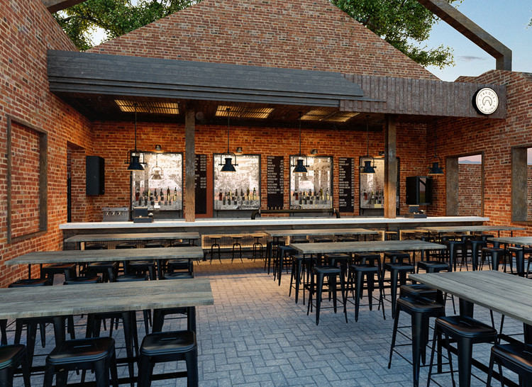 Bar del Parque La Ruina  / Tamen Arquitectura - Mesas, Ventanas