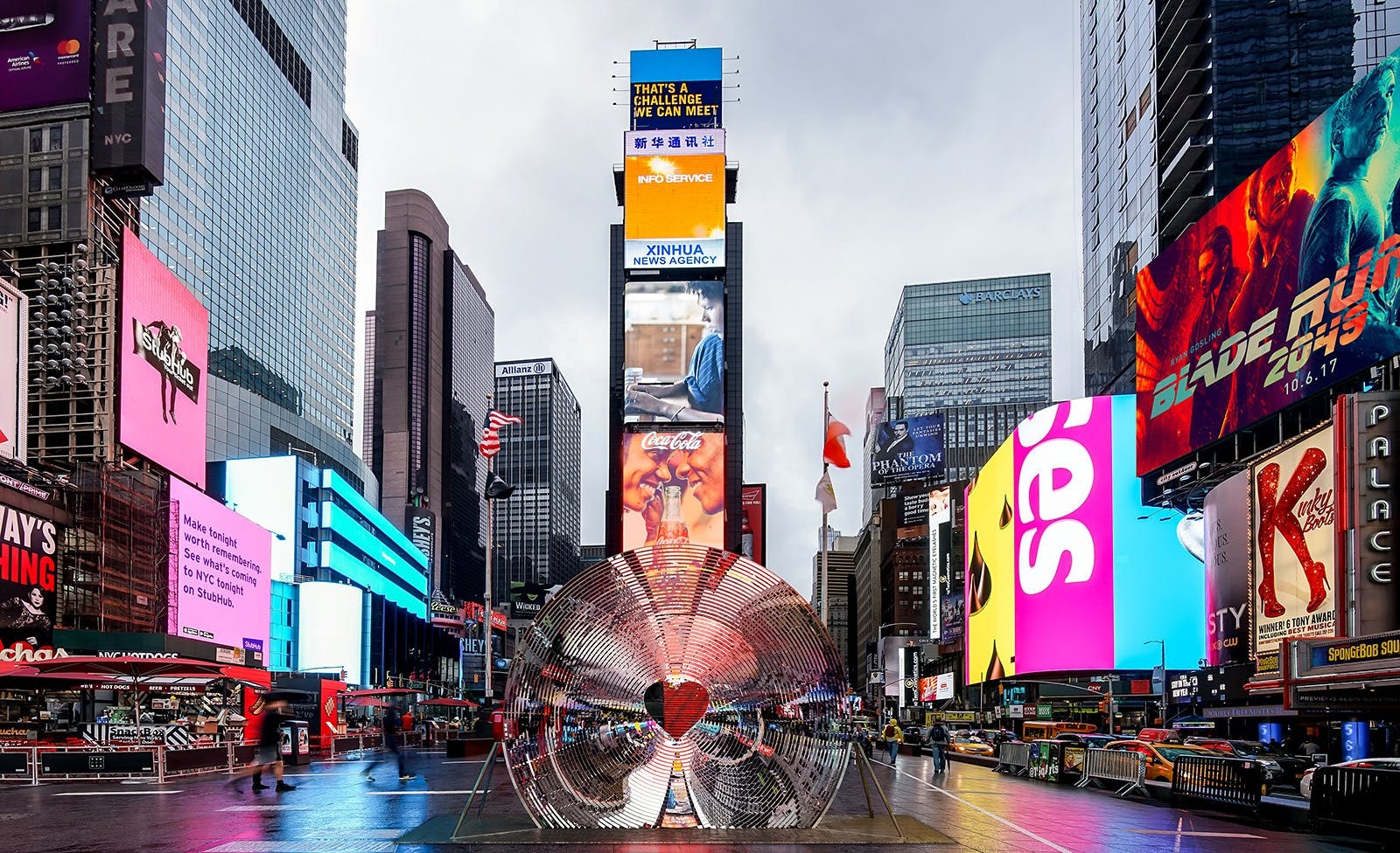 「TIMES SQUARE」ロジャーヴィラー ３Dアート サイン有 TIMES SQUARE」ロジャーヴィラー 3Dアート サイン有