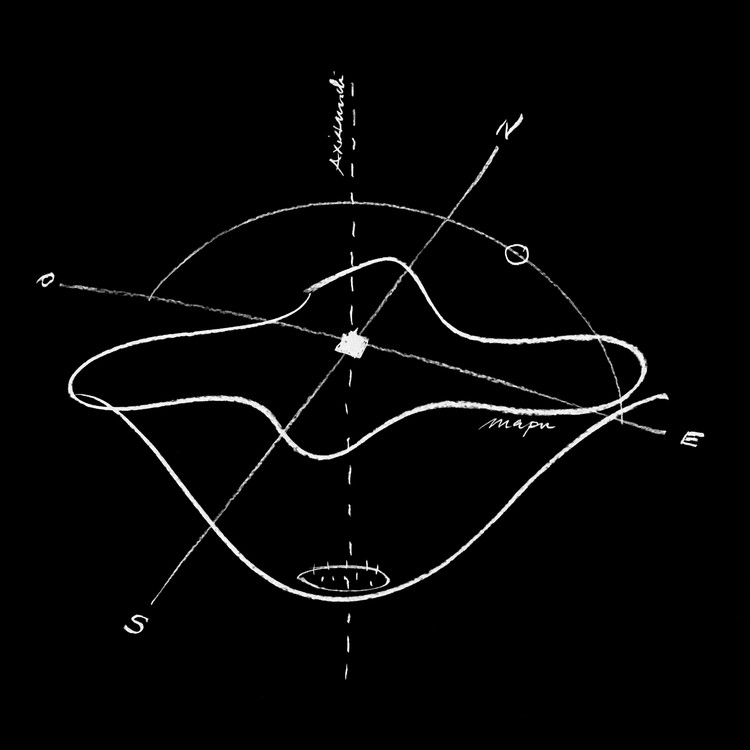 Fundamentos de diseño, punto de unión con el cosmos . Image Cortesía de Fabián Leiva