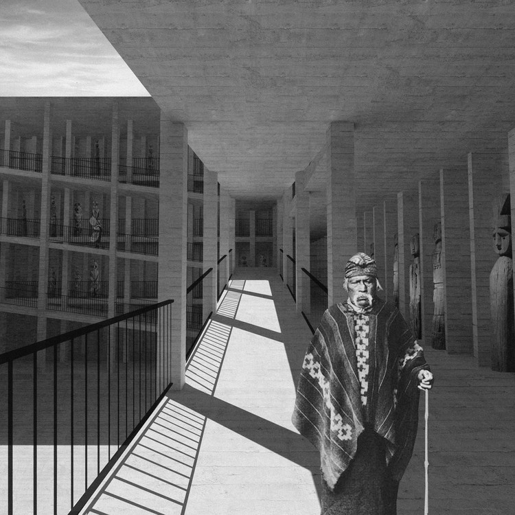 Espacio íntimo de recuerdo, circulaciones. Image Cortesía de Fabián Leiva
