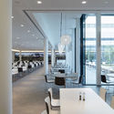 Canteen for Rohde & Schwarz / landau+kindelbacher Architekten Innenarchitekten - Interior Photography, Restaurants & Bars, Door, Table, Chair
