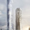 UNStudio Reveals New Renderings of Massive Frankfurt Skyscraper Development - Facade, Cityscape