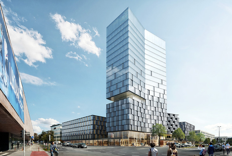Zechner & Zechner crea un complejo de usos mixtos junto al ícono modernista de Peter Behrens - Más Imágenes