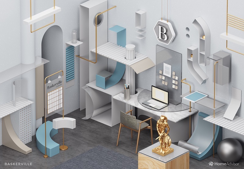 Gallery of These Office Interiors are Inspired by Well-Known Fonts - 2