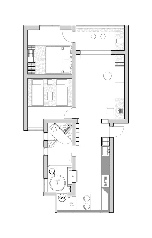 71sqm. Apartment Renovation / Xue Jin Architecture Network - Image 16 of 17