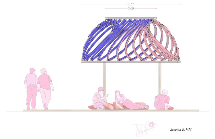 Meet the winners of the 'Competition for the Design and Realization of Interventions at Concéntrico 04' - Image 10 of 26