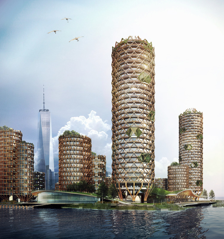 DFA Unveil Speculative Proposal for a Mixed-Use District on New York's Pier 40 - Image 3 of 7