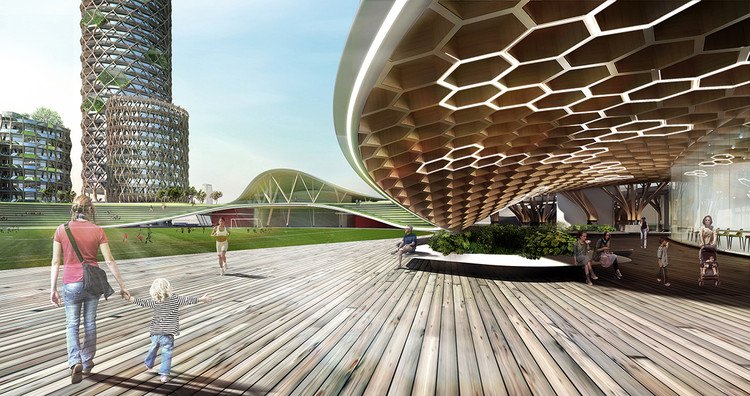DFA Unveil Speculative Proposal for a Mixed-Use District on New York's Pier 40 - Image 7 of 7