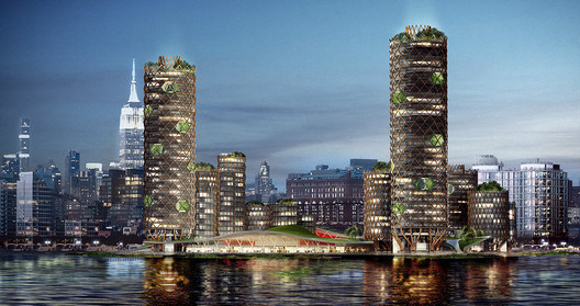 DFA Unveil Speculative Proposal for a Mixed-Use District on New York's Pier 40 DFA Unveil Speculative Proposal for a Mixed-Use District on New York's Pier 40 - Image 5 of 7