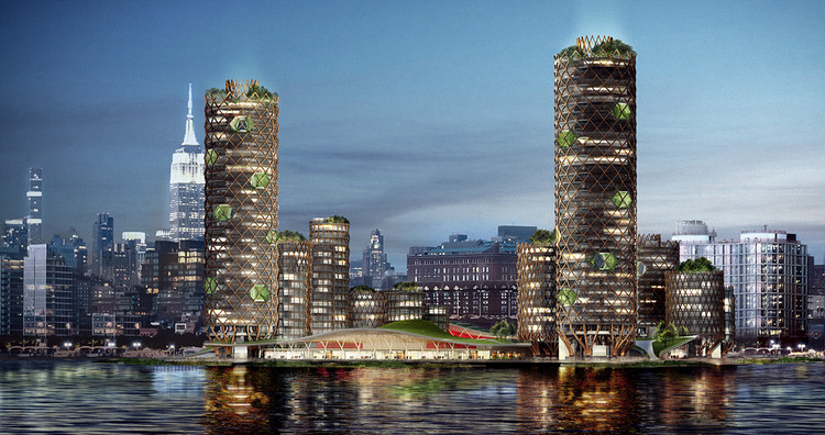 DFA Unveil Speculative Proposal for a Mixed-Use District on New York's Pier 40 - Image 5 of 7