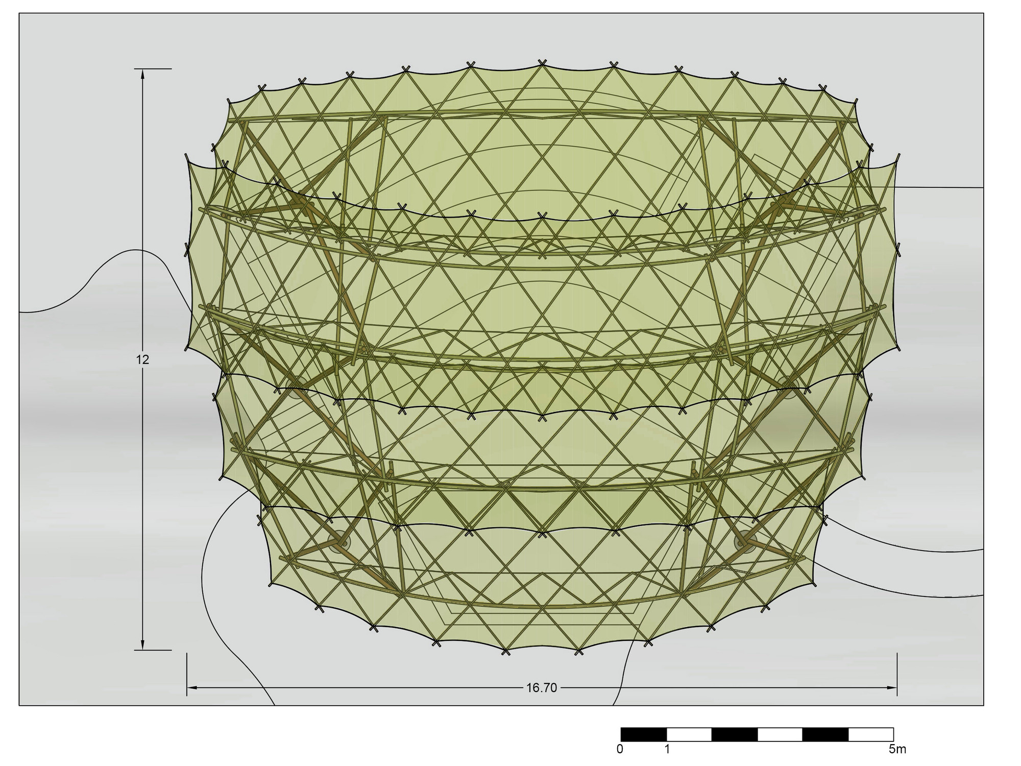 Gallery of Bamboo Amphitheater Space Structure / Bambutec Design - 36
