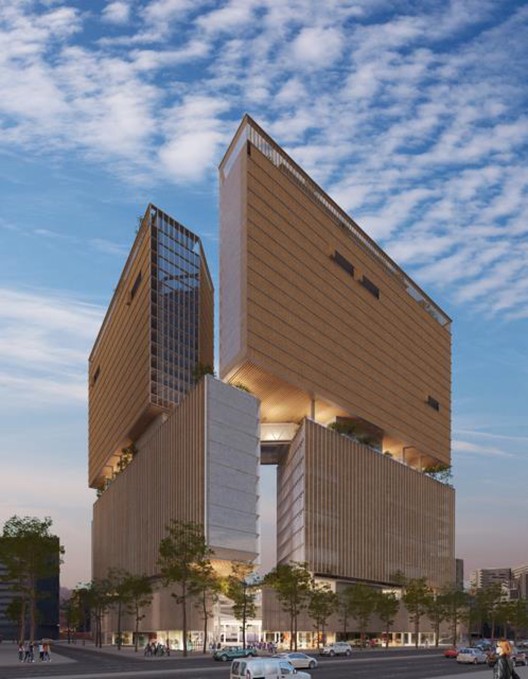 Mobil Arquitectos + ARUP, finalists in the Puerta Las Condes competition with 'Apoquindo 6000' - Residential
