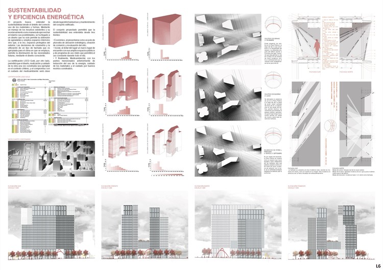 Prieto Schaffer Arquitetos + OAB finalistas do concurso Puerta Las Condes com 'Edifício Plaza Manquehue' - Imagem 14 de 21