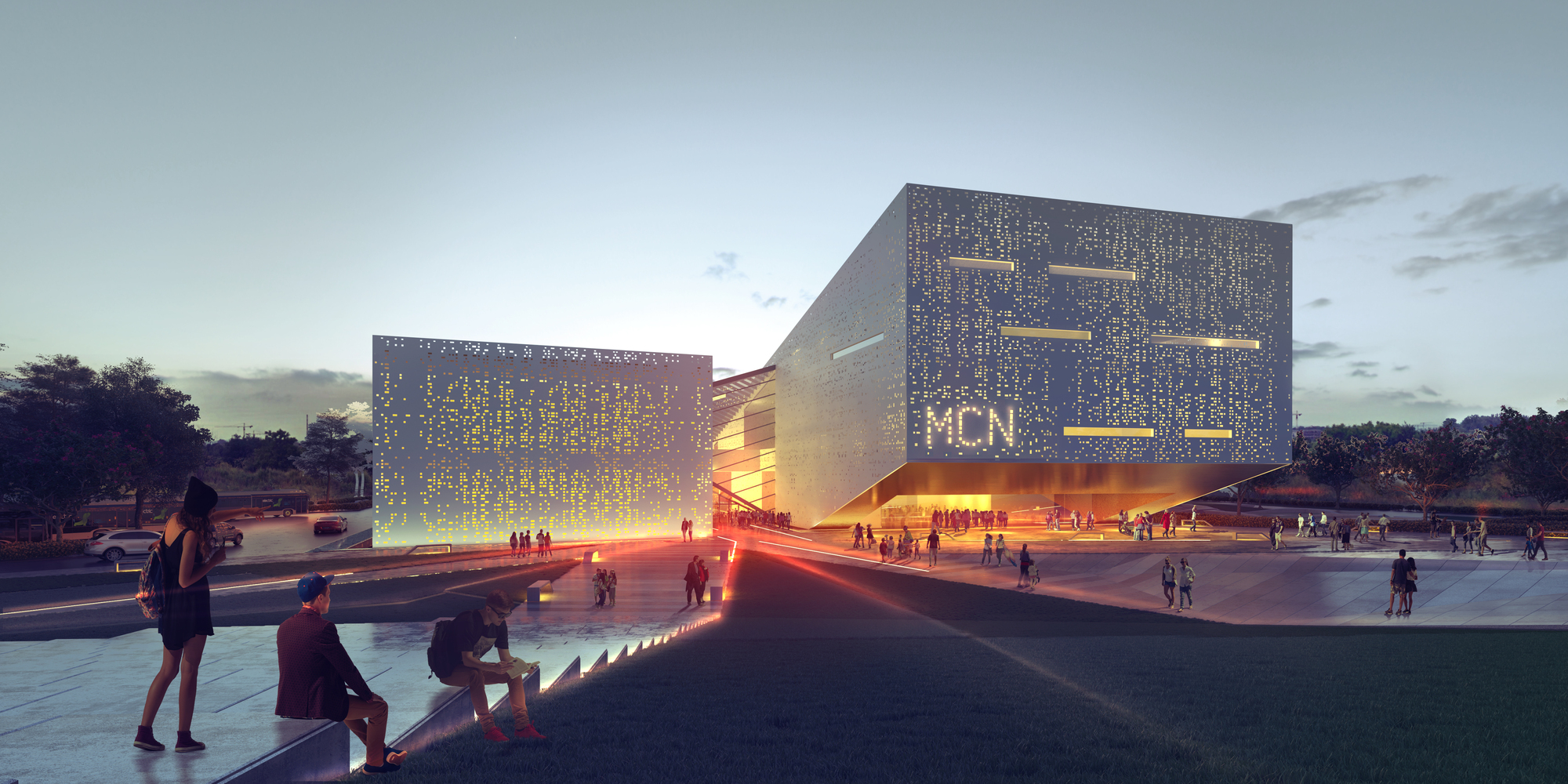 Gallery of AIM STUDIO Proposes Airplane-Wing-Inspired Design for Krakow ...