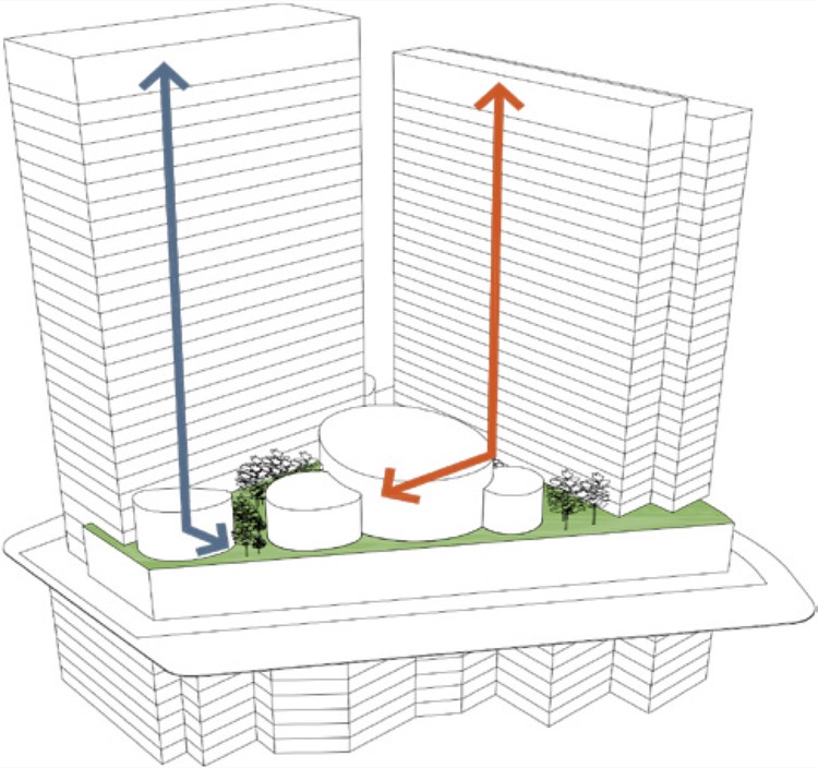  Propuesta de Cristián Fernández Arquitectos para el concurso Puerta Las Condes - Imagen 17 de 28