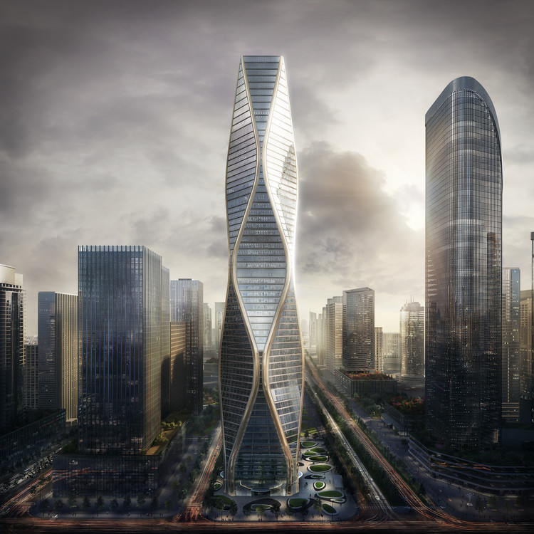 SOM revela imágenes de una impactante torre de uso mixto en Hangzhou, China - Imagem 11 de 4