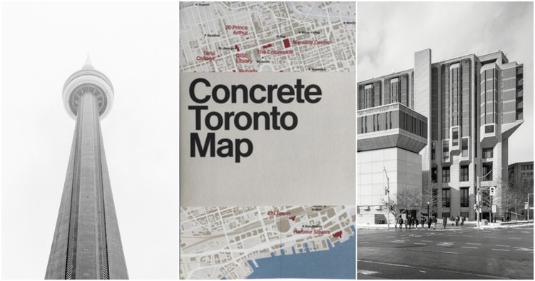 Novo mapa celebra a arquitetura em concreto de Toronto - Mais Imagens
