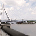 UNStudio Triumphs in Competition for New Budapest Bridge Over the River Danube - Image 1 of 4