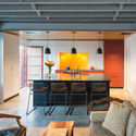 Coach House / Gardner Architects - Refurbishment, Kitchen, Door, Beam, Table, Chair