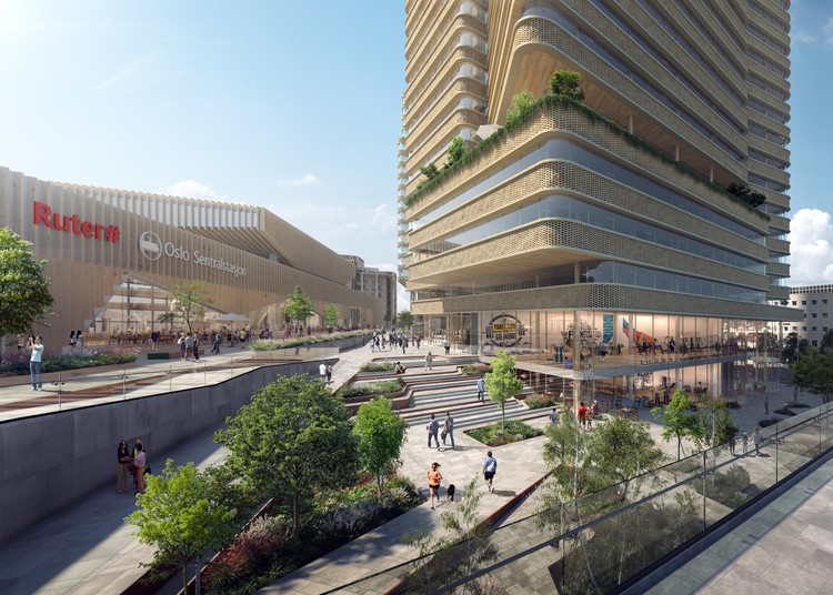 C.F. Møller Architects、Kristin Jarmund Architects 与 Rodeo Architects 联合提出奥斯陆市中心全新城市综合体方案 - 更多图片