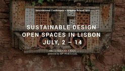 2018 SUSTAINABLE DESIGN international conference and summer school in Lisbon