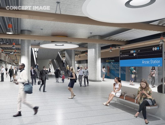 Rogers Stirk Harbour, HASSELL, and Weston Williamson Design Five Metro Stations for Melbourne Rogers Stirk Harbour, HASSELL, and Weston Williamson Design Five Metro Stations for Melbourne - Image 16 of 16