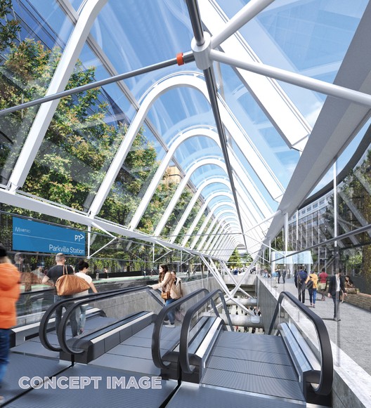 Rogers Stirk Harbour, HASSELL, and Weston Williamson Design Five Metro Stations for Melbourne - Image 5 of 16