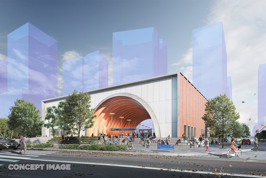 Rogers Stirk Harbour, HASSELL, and Weston Williamson Design Five Metro Stations for Melbourne Rogers Stirk Harbour, HASSELL, and Weston Williamson Design Five Metro Stations for Melbourne - Image 2 of 16