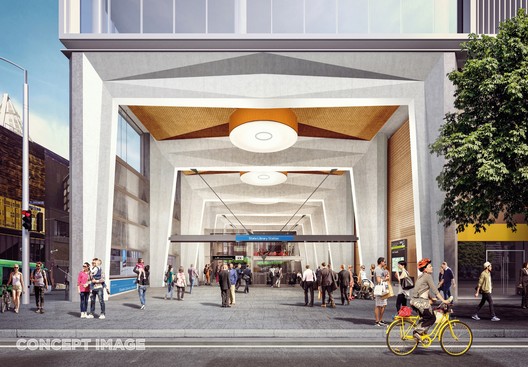 Rogers Stirk Harbour, HASSELL, and Weston Williamson Design Five Metro Stations for Melbourne Rogers Stirk Harbour, HASSELL, and Weston Williamson Design Five Metro Stations for Melbourne - Image 8 of 16