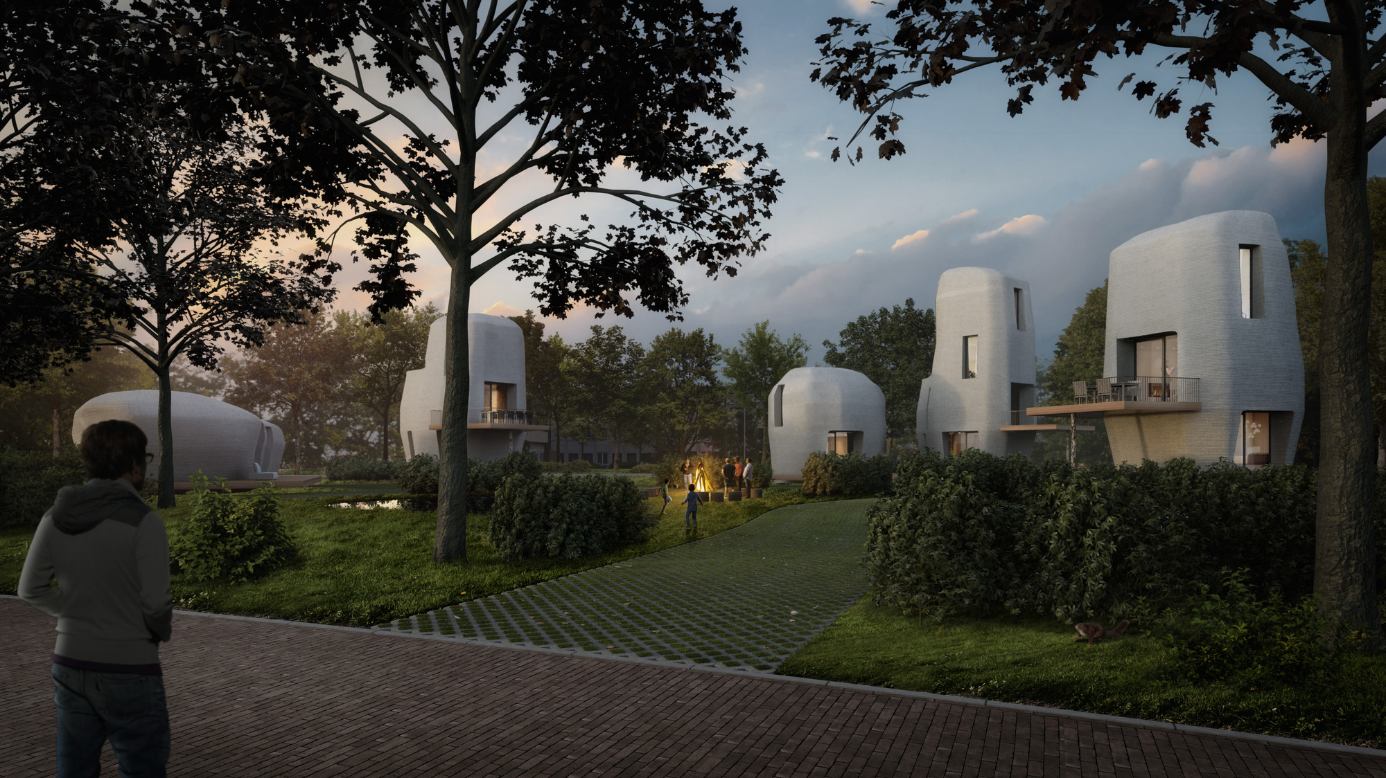 Gallery Of World S First 3d Printed Concrete Housing Project To Be
