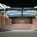 Auditorium in Agastya International Foundation / Mistry Architects - Auditorium, Beam, Facade, Stairs
