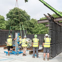 Fotografias registram o Serpentine Pavilion 2018 de Frida Escobedo em fase de conclusão - Image 1 of 4