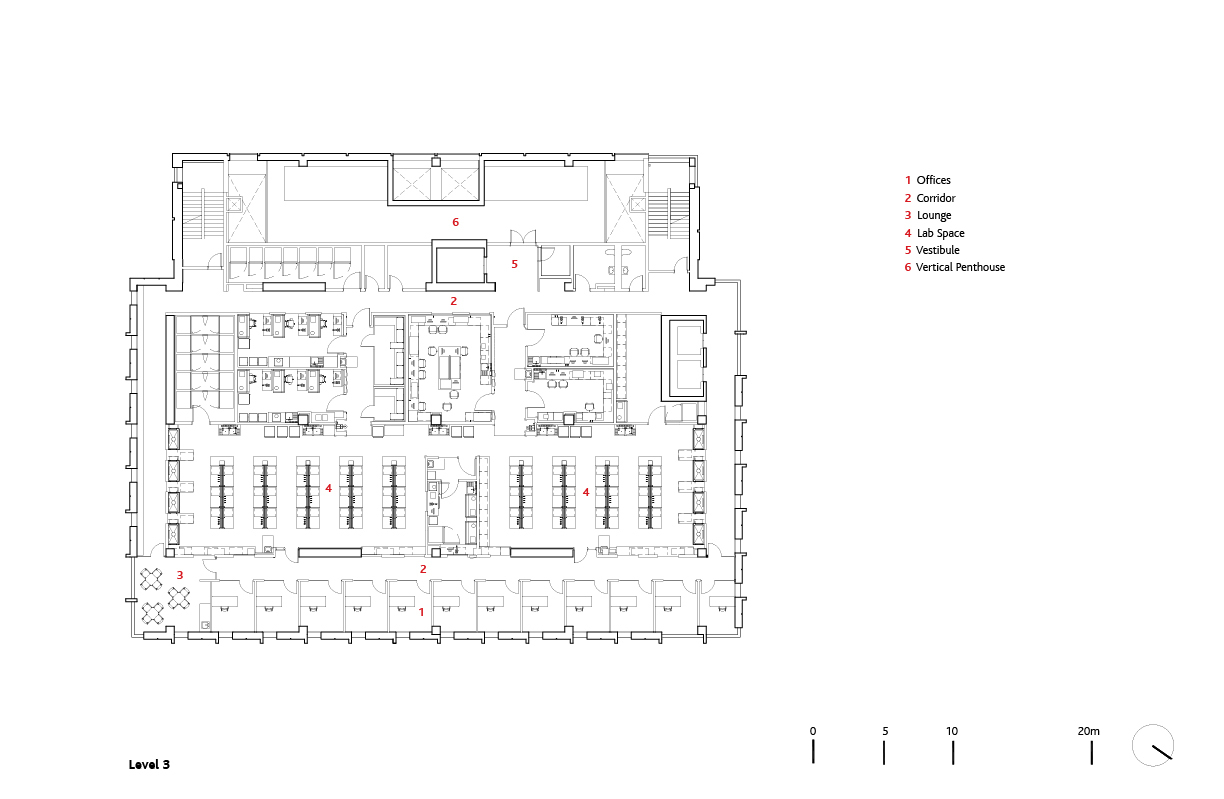 Gallery Of Carleton University Health Science Building Montgomery Carleton University Health Science Building Montgomery Sisam Architects Level 3 Plan