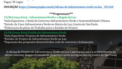 Oficina de Projeto de Infraestrutura Verde na Luz