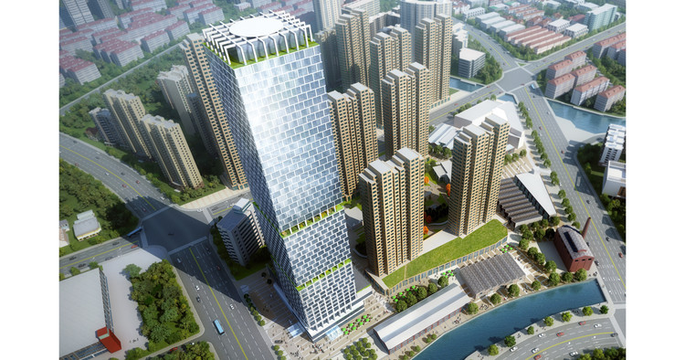 John Portman & Associates Wins Design Competition for "Super Tall" Tower in Wuxi, China, Courtesy of John Portman & Associates