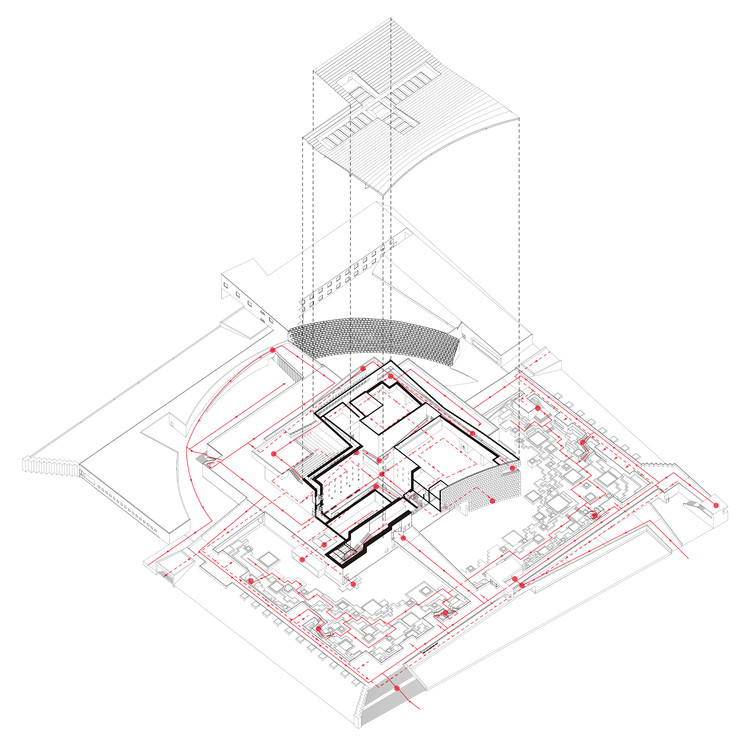 Axon Diagram. Image Courtesy of Atelier Li Xinggang